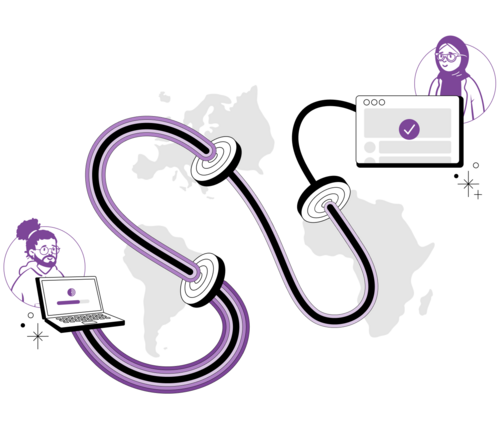 Diagrama oficial do Tor Project mostrando o tráfego passando por relés antes do destino